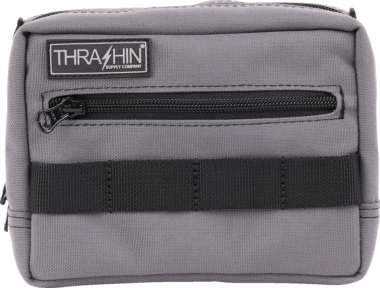 Thrashin Supply Gray Motorcycle Handlebar Storage Bag Harley Davidson THB-0016