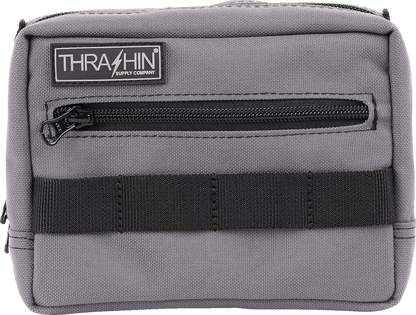 Thrashin Supply Gray Motorcycle Handlebar Storage Bag Harley Davidson THB-0016