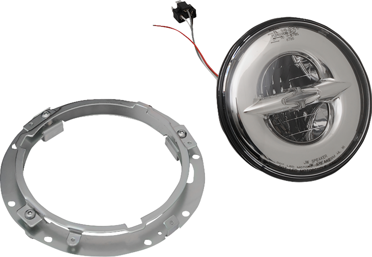 Drag Specialties Chrome 7" LED Headlight 1984-13 Harley Touring Street Road King