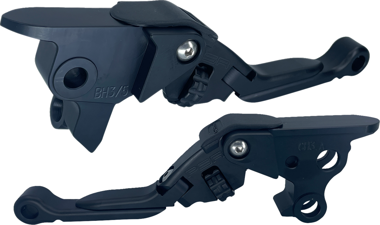 PSR Anthem Black Pro Adjustable Lever Set for 2021-2023 Harley Road Street Glide