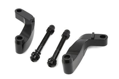 VTwin Black Prime Mirror Relocation Kit 2006-2017 Harley Dyna Softail Road King