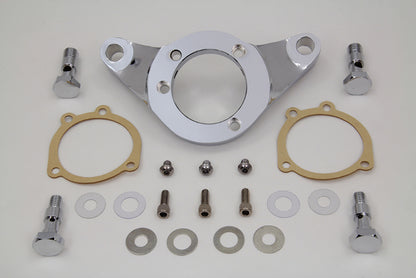 Vtwin Chrome Carb/EFI Air Cleaner Bracket Kit 1993-2017 Harley FLT FXD FLST FXST