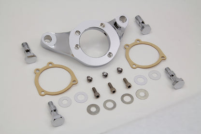 Vtwin Chrome Carb/EFI Air Cleaner Bracket Kit 1993-2017 Harley FLT FXD FLST FXST