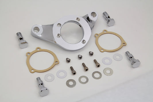 Vtwin Chrome Carb/EFI Air Cleaner Bracket Kit 1993-2017 Harley FLT FXD FLST FXST