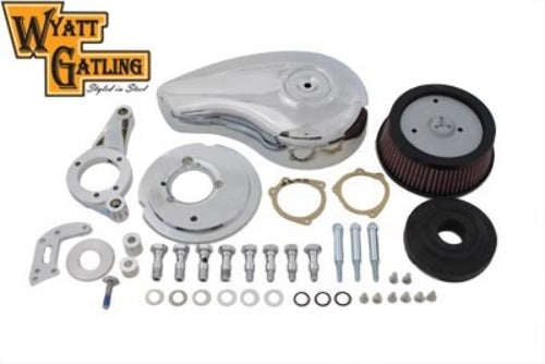 Vtwin Wyatt Gatling Chrome Air Cleaner Assembly 1993-2007 Harley DYNA Softail