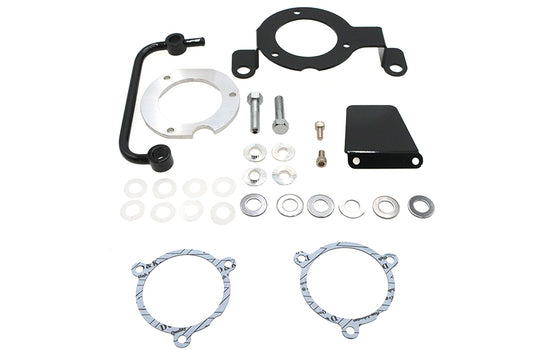 VTwin Black M8 Air Cleaner Support Bracket Kit 2017-2021 Harley Touring Softail