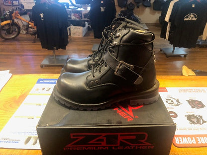 Z1R Trekker Mens 10.5 Black Motorcycle Riding Dual Sport Street Racing Boots