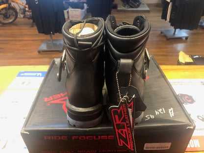 Z1R Trekker Mens 10.5 Black Motorcycle Riding Dual Sport Street Racing Boots