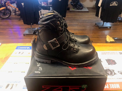 Z1R Trekker Mens 10.5 Black Motorcycle Riding Dual Sport Street Racing Boots