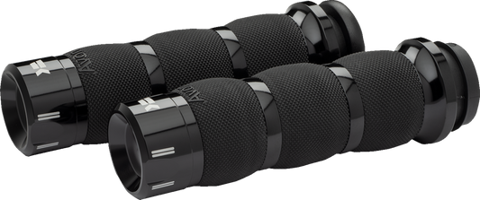 Khrome Werks Klassic Air Cushion Handlebar Cable Hand Grips for 1982-2022 Harley