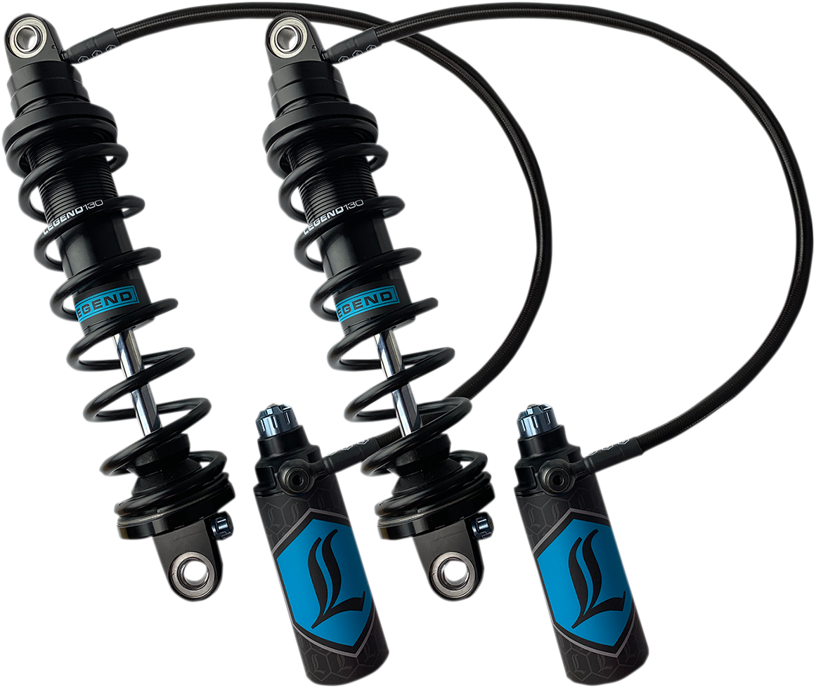 Legend Black 14" Standard Revo-ARC Rear Shocks 2014-2025 Harley Touring Models