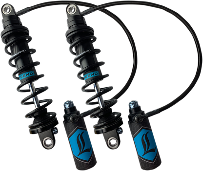 Legend Black 14" Standard Revo-ARC Rear Shocks 2014-2025 Harley Touring Models