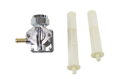 VTwin Fuel Valve Vacuum Chrome Petcock for 1995-2001 Harley Dyna Softail Touring