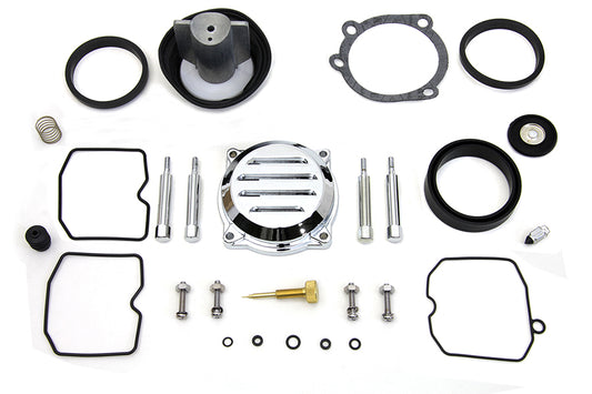 VTwin Gasket Keihin CV Carb Carburetor Master Rebuild Kit for 86-06 Harley Dyna