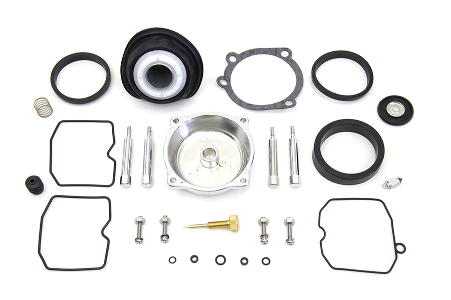 VTwin Gasket Keihin CV Carb Carburetor Master Rebuild Kit for 86-06 Harley Dyna