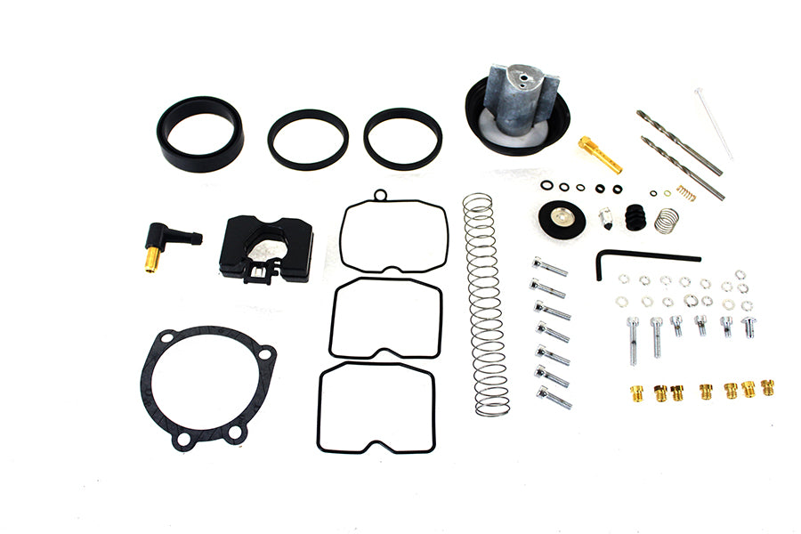 VTwin Gasket Keihin CV Carb Carburetor Upgrade Rebuild Kit f 1988-17 Harley Dyna