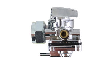 VTwin Carburetor Vacuum Chrome Gas Tank Petcock for 2002-06 Dyna Touring Softail