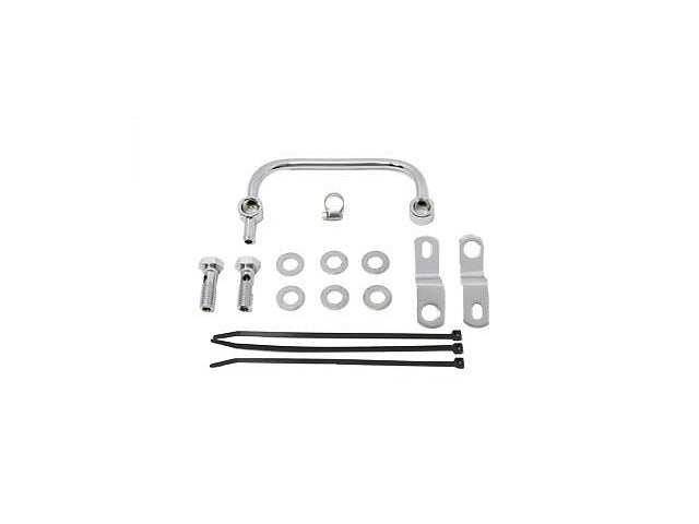 Vtwin Chrome Carburetor Breather Manifold Kit 1993-1999 Harley Davidson FXST