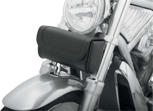 Saddlemen Leather Highwayman Front Fork Motorcycle Tool Pouch for Harley FXD FXR