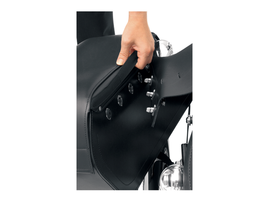 Saddlemen Black Cruisn Throw Over Universal Motorcycle Leather Saddlebags Harley