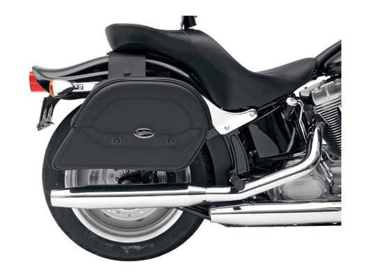 Saddlemen Black Cruisn Throw Over Universal Motorcycle Leather Saddlebags Harley