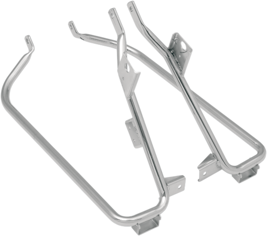 Drag Specialties Chrome Saddlebag Support Brackets 2009-2013 Harley Touring FLHX