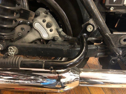 Rick Doss Black Saddlebag Guard Eliminator Brackets for 1997-2008 Harley Touring