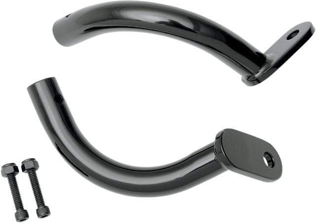 Rick Doss Black Saddlebag Guard Eliminator Brackets for 1997-2008 Harley Touring