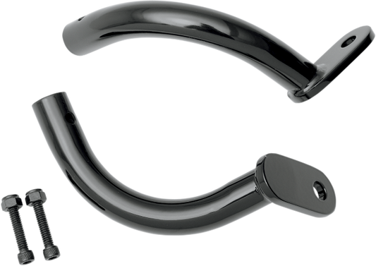 Rick Doss Black Saddlebag Guard Eliminator Brackets for 1997-2008 Harley Touring