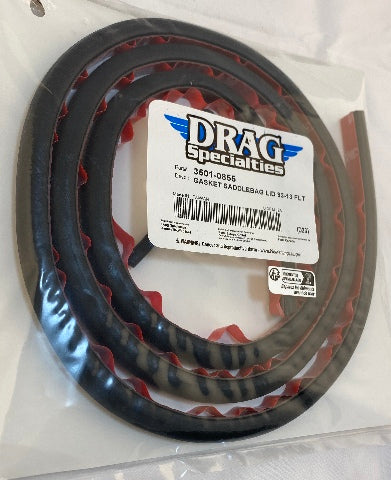 Drag Specialties Hard Saddlebag Lid Gasket fits 1993-2013 Harley Touring FLHR