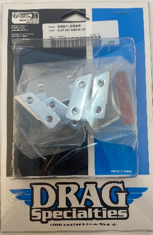 Drag Specialties Hard Lid Clip Kit for Harley Touring Hard Saddlebags