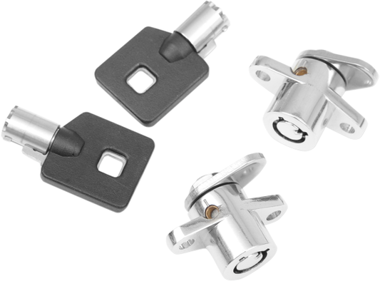 Drag Specialties Saddlebag Key & Lock Kit 1993-2013 Harley Touring Street Glide