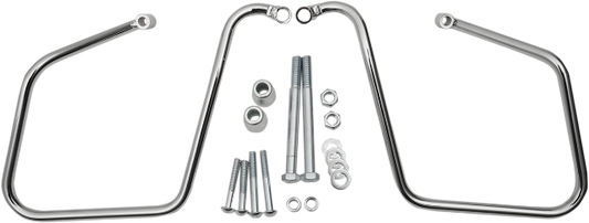 Drag Specialties Rear Saddlebag Supports Guards fits 2008-2017 Harley Dyna FXDF