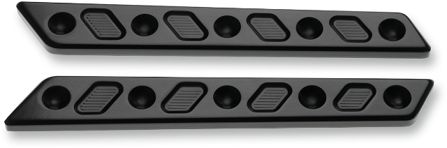 Joker Machine Pair Techno Saddlebag Latch Inserts for 2014-2024 Harley Touring