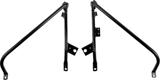Drag Specialties Black Saddlebag Support Brackets 2009-2013 Harley Touring