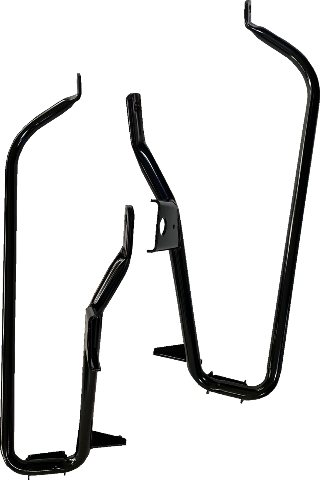 Drag Specialties Black Saddlebag Support Brackets 2009-2013 Harley Touring