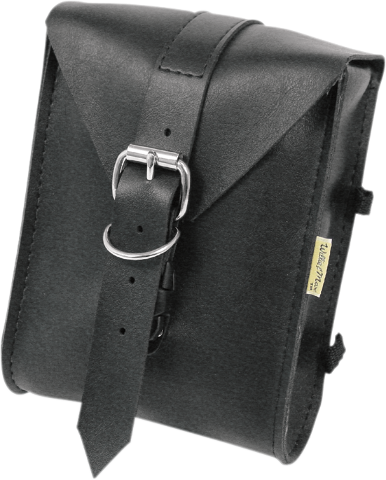 Willie & Max Mini Black Leather Motorcycle Sissy Bar Tool Bag Harley Davidson