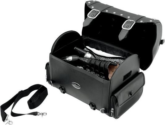 Saddlemen EX2200S Desperado Studded Express Motorcycle Tail Sissy Bar Trunk Bag