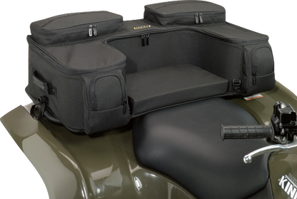 Moose Black 36" x 19" x 8" Rear Zipper Ozark ATV Storage Rack Bag & Foam Seat