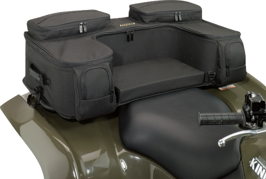 Moose Black 36" x 19" x 8" Rear Zipper Ozark ATV Storage Rack Bag & Foam Seat