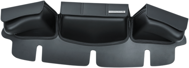 Kuryakyn 5212 Black 3 pocket Windshield Fairing Bag for 96-13 Harley Touring