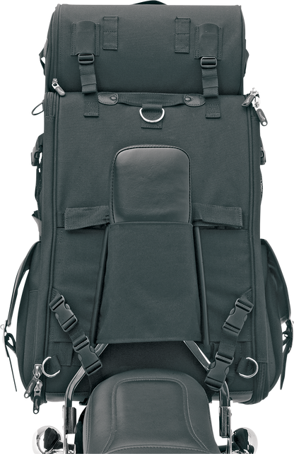 Saddlemen S2300DE Deluxe Sissy Bar Motorcycle Touring Bag Harley Davidson FXR XL