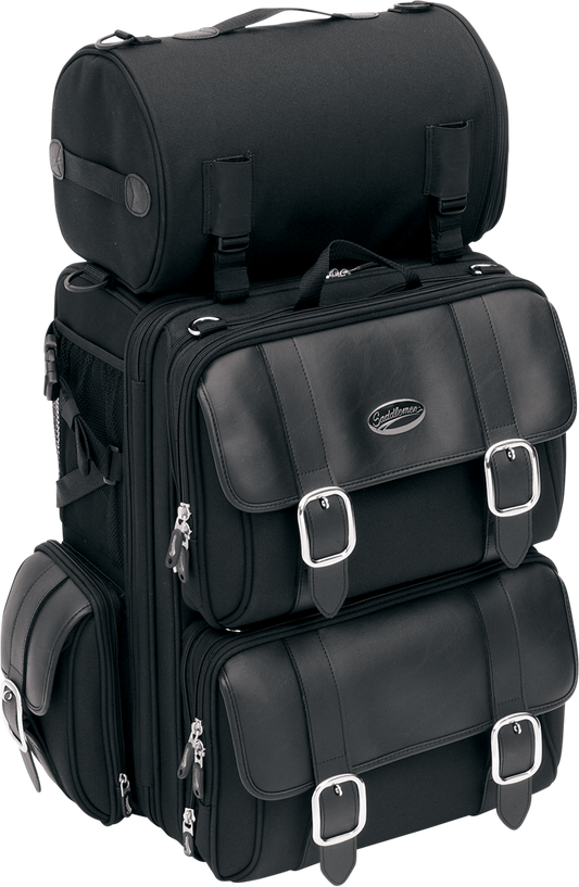 Saddlemen S2300DE Deluxe Sissy Bar Motorcycle Touring Bag Harley Davidson FXR XL