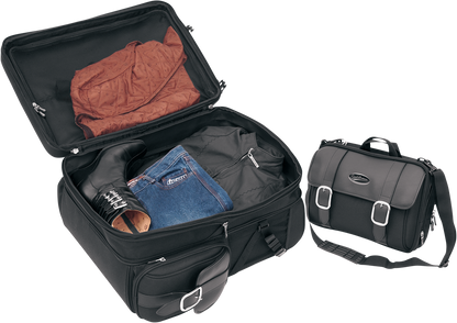 Saddlemen S2300DE Deluxe Sissy Bar Motorcycle Touring Bag Harley Davidson FXR XL