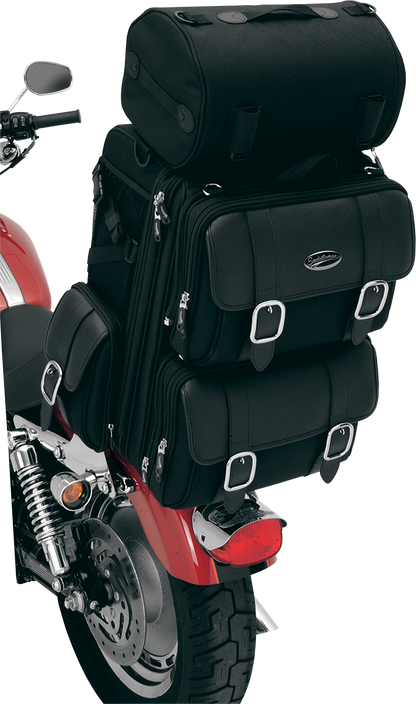 Saddlemen S2300DE Deluxe Sissy Bar Motorcycle Touring Bag Harley Davidson FXR XL