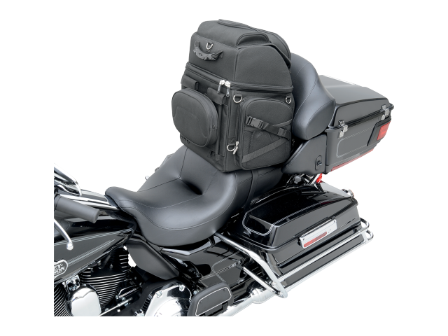 Saddlemen Synthetic Leather Sissy Bar Motorcycle Touring Bag BR3400