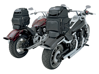 Saddlemen Synthetic Leather Sissy Bar Motorcycle Touring Bag BR3400