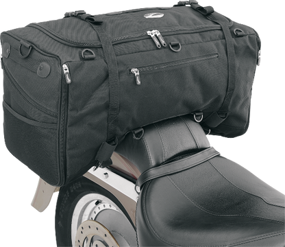 Saddlemen Black Textile TS3200 Deluxe Sport Motorcycle Tail Bag Harley Davidson