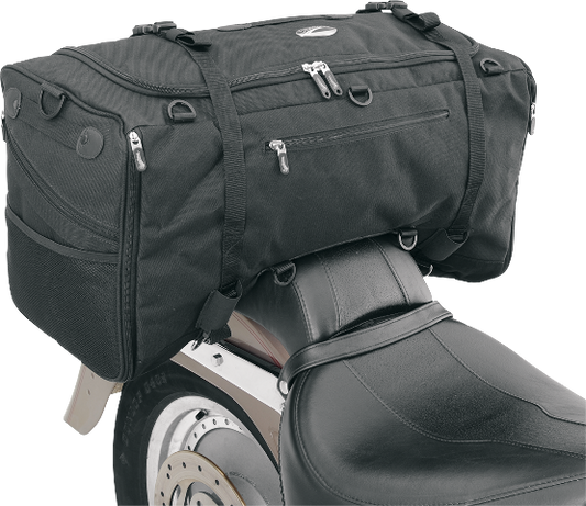 Saddlemen Black Textile TS3200 Deluxe Sport Motorcycle Tail Bag Harley Davidson