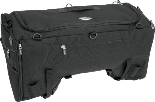 Saddlemen Black Textile TS3200 Deluxe Sport Motorcycle Tail Bag Harley Davidson